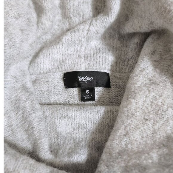 WMN Grey Cowl Neck Sweater Tunic SM Oversized Airy Coastal Grandma - Picture 3 of 10